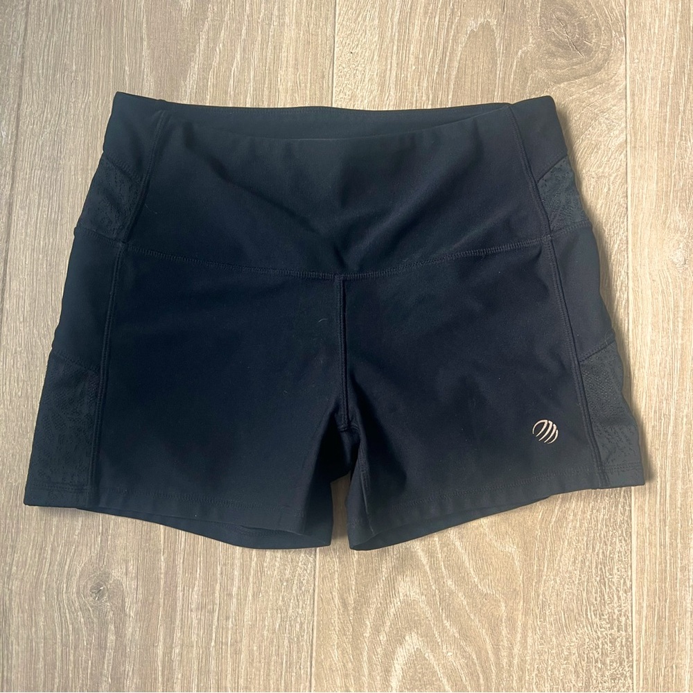 MPG workout shorts black spandex athletic gear
